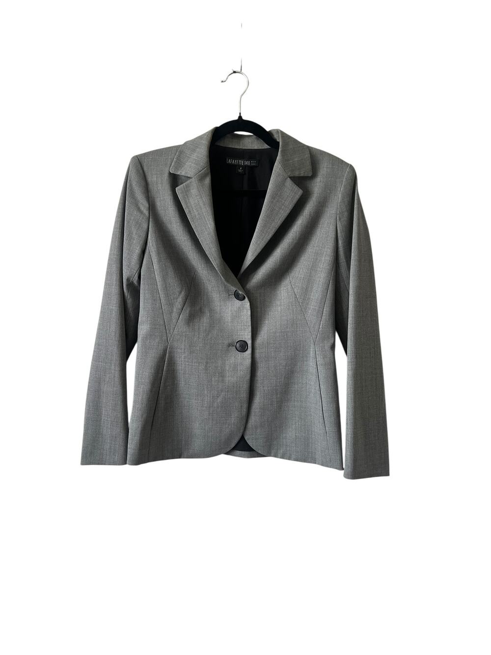 Lafayette 148 Gray Blazer Size 4